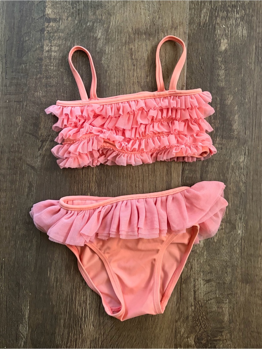 Baby GAP Pink Ruffle Two-Piece Swim Bikini